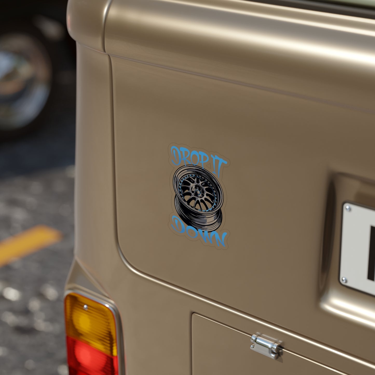 DropItDown Transparent Outdoor Sticker