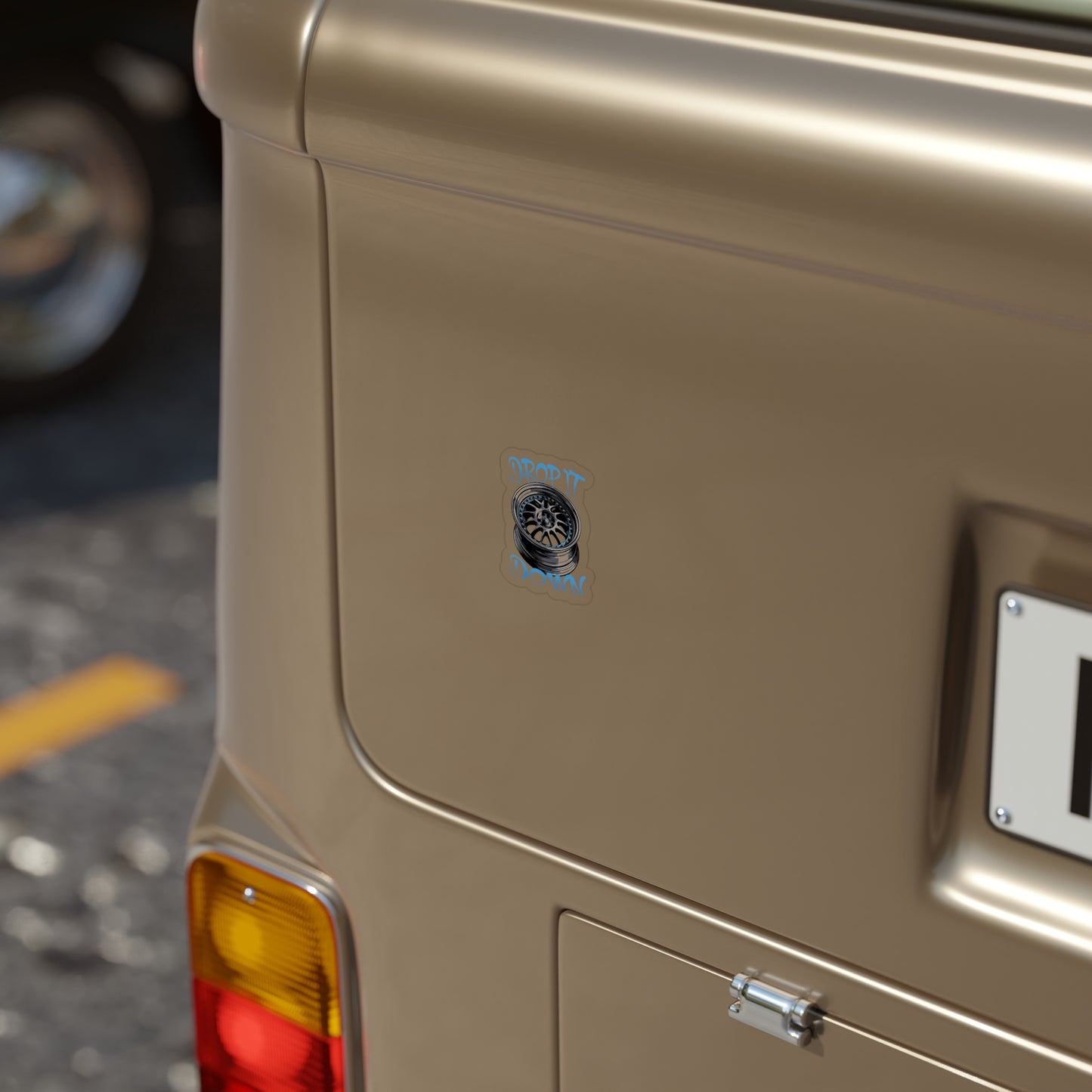 DropItDown Transparent Outdoor Sticker