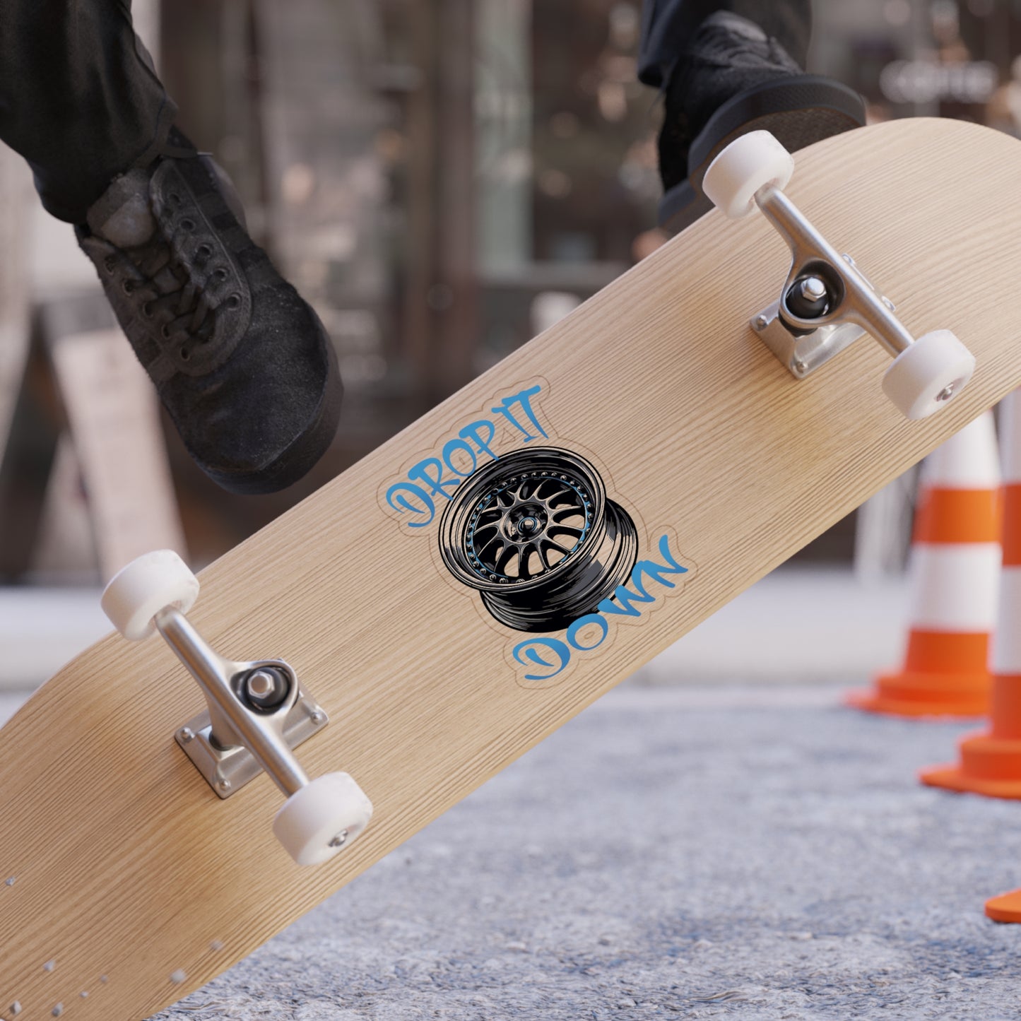 DropItDown Transparent Outdoor Sticker