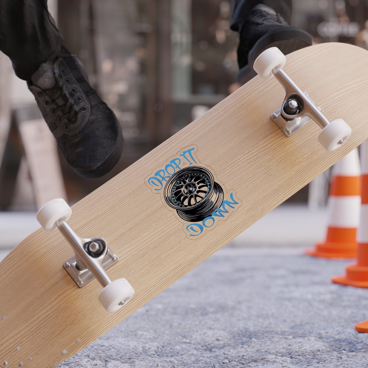 DropItDown Transparent Outdoor Sticker