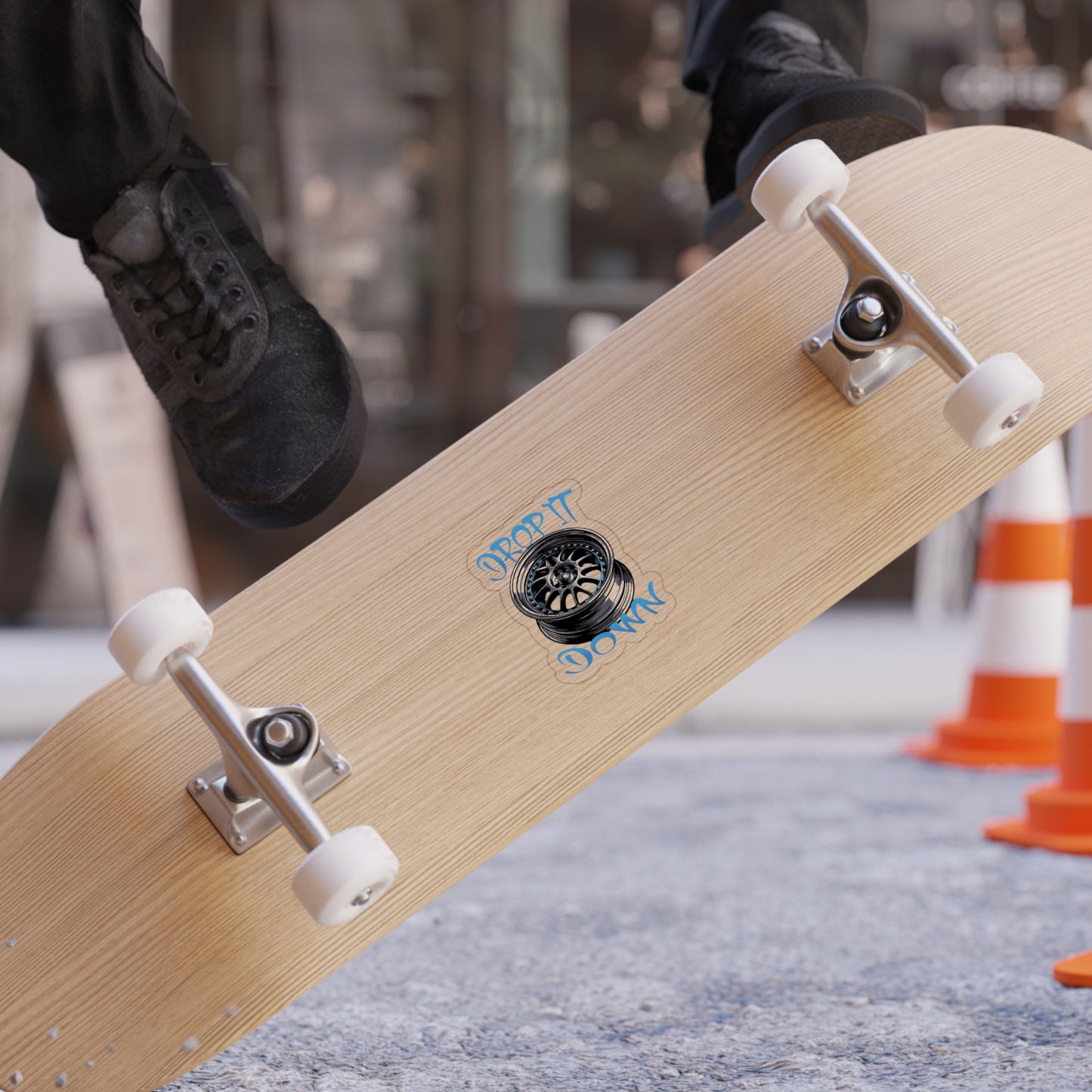DropItDown Transparent Outdoor Sticker