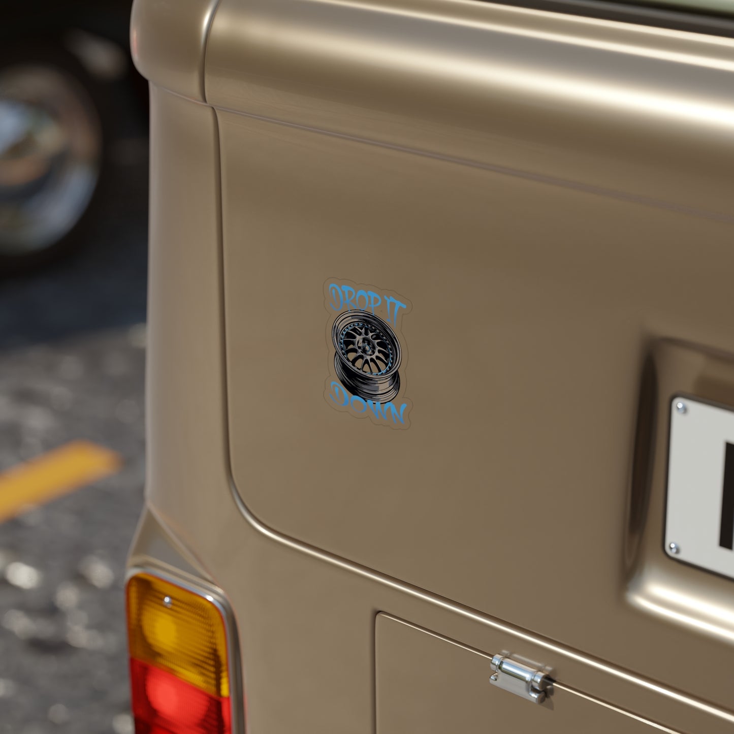 DropItDown Transparent Outdoor Sticker