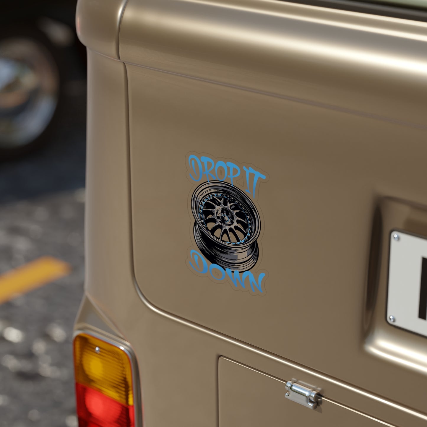 DropItDown Transparent Outdoor Sticker